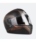 CASCO SHARK D-SKAWAL RAKKEN NEGRO MATE /NARANJA