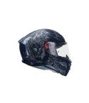 CASCO MT REVENGE 2 SKULL & ROSES NEGRO MATE