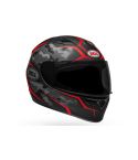 CASCO BELL QUALIFIER STEALTH CAMO NEGRO/ROJO MATE