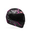 CASCO BELL QUALIFIER STEALTH CAMO NEGRO/FUCSIA MATE