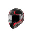 CASCO MT THUNDER 3 TURBINE SV NEGRO/ROJO MATE