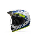 CASCO BELL MX-9 ADVENTURE TORCH MIPS BLANCO/AZUL/AMARILLO