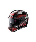 CASCO NOLAN N87 JOLT NEGRO BRILLANTE/ROJO