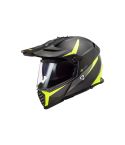 CASCO LS2 MX436 PIONEER EVO ROUTER NEGRO MATE/AMARILLO NEÓN