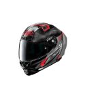 CASCO X-LITE 803 RS ULTRA CARBON SKYWARP NEGRO BRILLANTE/ROJO