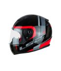 CASCO LS2 353 CHOS NEGRO BRILLANTE/ROJO