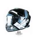 CASCO LS2 320 STREAM BEAST NEG BRILLANTE/SILVER