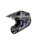 CASCO HJC CS-MXII MADAX NEGRO MATE/GRIS/AMARILLO NEÓN