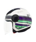 CASCO LS2 562 AIRFLOW RONNIE TITANIO/MORADO NEÓN