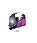 CASCO LS2 323 STORM BLANCO/FUCSIA NEÓN 