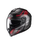 CASCO HJC C70 LANTIC NEGRO MATE/ROJO