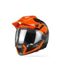 CASCO NOLAN N70-2 X DECURIO NEGRO MATE/NARANJA NEÓN