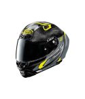 CASCO X-LITE 803 RS ULTRA CARBON SKYWARP NEGRO BRILLANTE/AMARILLO NEÓN