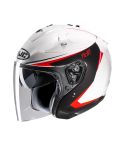 CASCO HJC FG-JET BALIN BLANCO/NEGRO BRILLANTE/ROJO