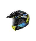 CASCO X-LITE X552 ULTRA WAYPOINT NEGRO BRILLANTE/AZUL/AMARILLO NEÓN