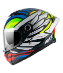 CASCO MT THUNDER 4 SV DRAX AZUL PERLADO BRILLANTE 