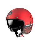 CASCO MT LE MANS 2 SV CAFE RACER ROJO MATE