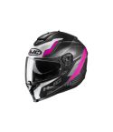 CASCO HJC C70 SILON NEGRO BRILLANTE/FUCSIA