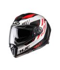 CASCO HJC F70 CARBON KESTA NEGRO/BLANCO BRILLANTE/ROJO