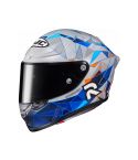 CASCO HJC RPHA1 REPLICA POL SPARGARO GRIS MATE/AZUL