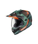 CASCO HJC DS-X1 TACTIC NEGRO MATE/VERDE NEON/NARANJA