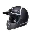 CASCO BELL MOTO3 OLD ROAD NEGRO/BLANCO