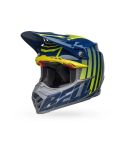 CASCO BELL MOTO 9 S FLEX SPRINT AZUL/AMARILLO