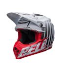 CASCO BELL MOTO 9 FLEX SPRINT BLANCO/ROJO