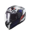 CASCO LS2 327 CHALLENGER ALLOY BLANCO/ROJO