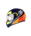 CASCO LS2 353 STORM AZUL NAVI/NARANJA NEON