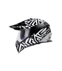 CASCO LS2 MX436 PIONEER NOMAD NEGRO/BLANCO