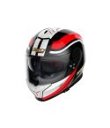 CASCO NOLAN N80-8 ANNIVERSARY NEGRO BRILLANTE/ROJO