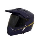 CASCO SPARTAN WOLF AZUL/AMARILLO MATE