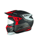 CASCO MT STREETFIGHTER SV TOTEM NEGRO/BLANCO/ROJO