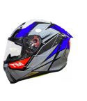 CASCO MT REVENGE 2 S XAVI VIERGE/GRIS/AZUL PERLADO