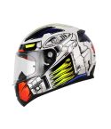 CASCO LS2 353 ROBOT BLANCO/AZUL