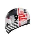 CASCO LS2 353 HALF BLANCO/GRIS