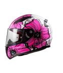 CASCO LS2 353 POPPIES BLANCO/FUCSIA