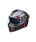 CASCO NEXX SX.100 R GRIDLINE GRIS MATE/ROJO