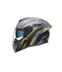 CASCO NEXX SX.100 R GRIDLINE GRIS MATE/VERDE NEON