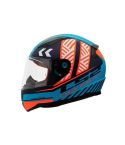 CASCO LS2 353 RAPID BREAKOUT AZUL/NARANJA NEÓN