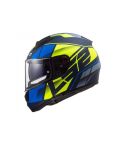 CASCO LS2 397 VECTOR KRIPTON AZUL MATE/VERDE NEÓN