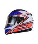 CASCO LS2 320 LEVEL BLANCO BRILLANTE/NARANJA/AZUL