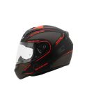 CASCO LS2 352 BRUSH NEGRO BRILLANTE/ROJO