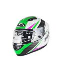 CASCO HJC CS-15 KANE BLANCO/VERDE/FUCSIA