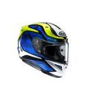 CASCO HJC RPHA 11 DEKORA AZUL/AMARILLO NEÓN/BLANCO