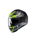 CASCO HJC I70 RIAS NEGRO MATE/GRIS/VERDE NEÓN