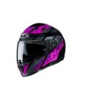 CASCO HJC I70 REDEN NEGRO BRILLANTE/MORADO