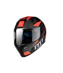 CASCO MT REVENGE 2 FUNDATION NEGRO MATE/NARANJA NEÓN