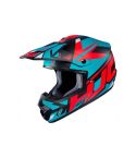 CASCO HJC CS-MX 2 MADAX TURQUESA/ROJO